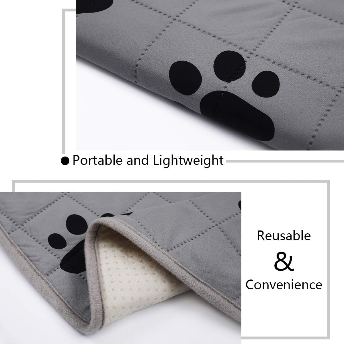 Dog Crate Pads Dog Pee Pads Rugs Washable Dog Pads, Non Slip Puppy Pee Pads for Small Dogs, Waterproof Pet Pad Rug, Dog Whelping Training Pads for Dogs, 2 Pieces, 20"x30"