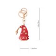 thumbnail image 2 of COSMOBETTY 1Pack Red Metal Keychain for Christmas Style 10x4cm with Santa Claus, 2 of 8