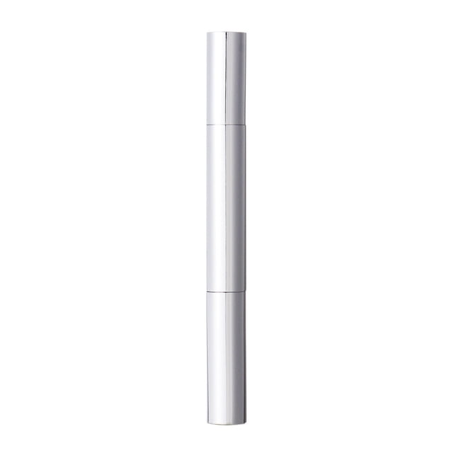 5pcs 3ml Empty Nail Polish Pens with Brush Tip Aluminium Tube Cosmetic Applicators Container (Silver)