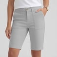 thumbnail image 4 of Bermuda Golf Shorts For Women Quick Dry Active Shorts Knee Length High Waisted Elastic Short Pant Baggy Relaxed Fit Lounge Breathable Sweat-Pant - (Above Knee-Length Style), 4 of 8