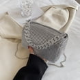 thumbnail image 5 of Exquisito para bolso cruzado con diamantes de imitación, bolso de noche para mujer, bolso informal, 5 of 5