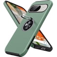 thumbnail image 1 of JZWAL-for Google Pixel 9/9 Pro Case, Slim Fit Military Grade Shockproof Case with Ring Holder Kickstand, Alpine Green, 1 of 4