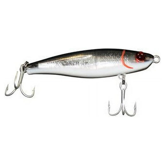 MirrOlure Catch Jr. 3" Suspending Fishing Lure, Black, 3/8oz