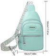 thumbnail image 3 of Bolsa De Pecho Bolso de pecho para mujer, bolsos de hombro de PU de moda informal, bolsillo en la cintura del pecho (verde) Tmvgtek Para Estrenar, 3 of 7