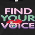 thumbnail image 3 of Disney The Little Mermaid - Ariel - Find Your Voice - Juniors Fitted Graphic T-Shirt, 3 of 5