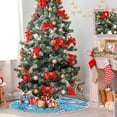 thumbnail image 4 of FMSHPON Sea Mermaid Blue Xmas Christmas Tree Skirt Stand Mat for Holiday Party Decoration Indoor Outdoor 36 inches, 4 of 6