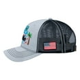 thumbnail image 3 of Unisex Embroidered Family Cruise, Traveling, 6-Panel Trucker Hat, Light Gray/Black, Classic, Adjustable Fit, 3 of 4