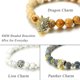 thumbnail image 3 of SZTXJ 6 Pack Mens Dragon/Lion/Panther Charm Bead Bracelet Natural Lava Rock Stone Bracelet, 8mm, 3 of 4