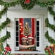 thumbnail image 5 of Cubierta de puerta de Navidad 35 x 71 pulgadas | Decoración navideña de poliéster | Banner de puerta de Navidad multicolor festivo para el hogar | Duradero, fácil de instalar, se adapta a puertas, 5 of 6