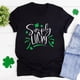 thumbnail image 1 of Puntoco - Camiseta de manga corta para mujer, estilo informal, con estampado del día de San Patricio Puntoco Puntoco-4625, 1 of 5