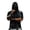 Black, variant on Men's Short Sleeve Hoodie Pullover with Abstract Paint Splatter Print Relaxed Fit Casual Lightweight Top for Everyday Wear