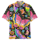thumbnail image 2 of Camisa hawaiana con mariposas coloridas para hombre, gran oferta, camisas de animales con estampado 3D para playa de verano, blusa con solapa y mangas cortas para mujer, 2 of 5