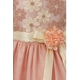 thumbnail image 3 of Little Girls Floral Embroider Sequin Tulle Christmas Holiday Party Flower Girl Dress Pink 4 (2J1K4S8), 3 of 4