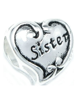 Sister Charms for Pandora Charms Bracelet Sterling Silver Forever Sister Dangle  Charms 