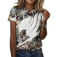 thumbnail image 3 of Fairy Tail Womens T-Shirt Round Neck Short Sleeve Tee Shirts Summer Breathable Tops Blouse 4XL, 3 of 8