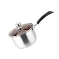 thumbnail image 5 of Stainless Steel Stockpot with Lid Single Long Handle Cooking Pot Thick Kitchen Soup Pot for Home (18cm), 5 of 8
