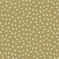Henry Glass Market Garden Daisy Toss Green Cotton Fabric By The Yard