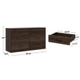 thumbnail image 3 of Mainstays Ardent 6 Drawer Dresser, 53.75" Wide, Dark Walnut, 3 of 17