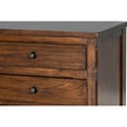 thumbnail image 3 of Odell Nightstand, 3 Drawers, Bronze, Rustic Dark Brown Solid Wood, 3 of 6