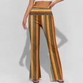 thumbnail image 4 of Oplxuo Flare Leggings for Women Vintage Ethnic Bell Bottom Stretch High Waisted Lounge Yoga Pants, 4 of 7