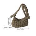 thumbnail image 4 of Bolso de axila para mujer, Bolso fruncido de gran capacidad, Bolso de mano en la nube, Bolso para axila para niñas, 4 of 8