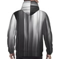 thumbnail image 7 of Lsque Monochrome Abstract Lines Pattern Casual Men's Hoodie,Hooded Sweatshirt with Kangaroo Pocket,Pullover Hoodie-Small, 7 of 7