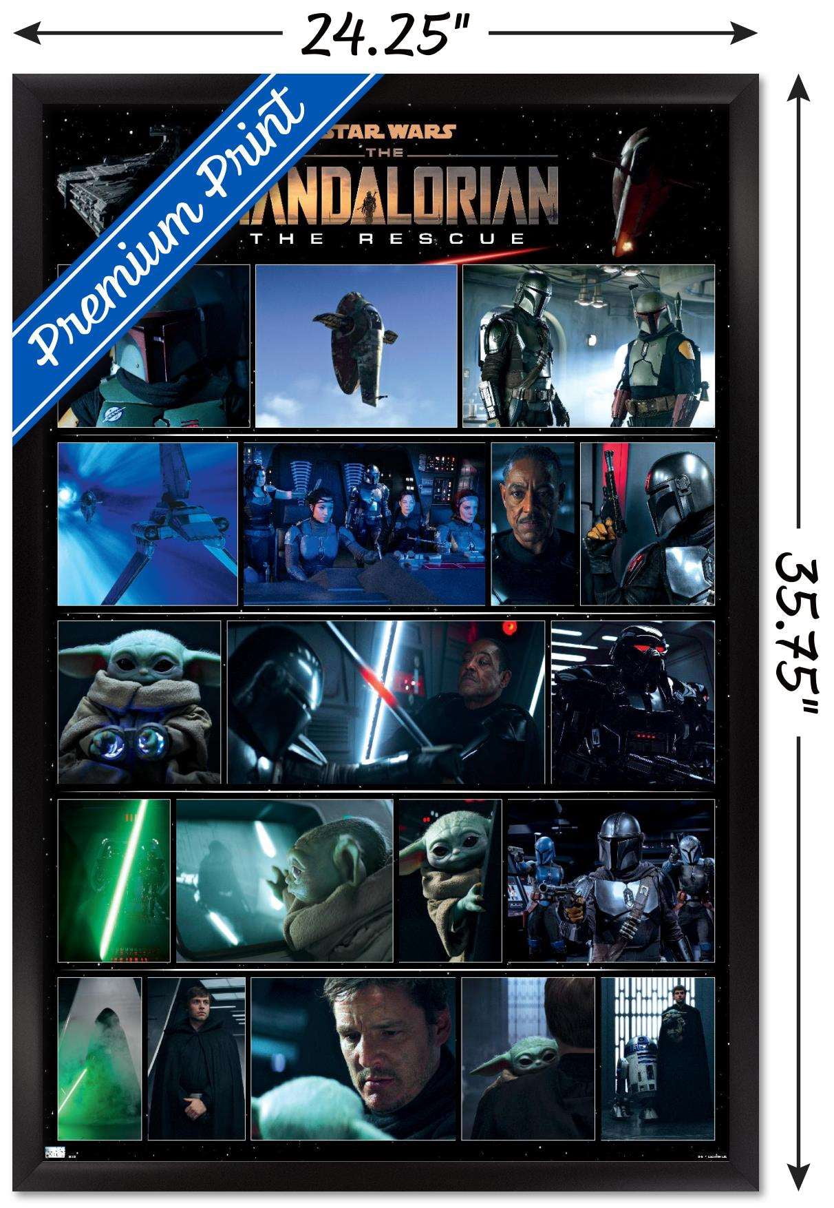 Star Wars: The Mandalorian Season 2 - Chapter 16 Grid Wall Poster, 22.375" x 34", Framed