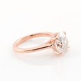 thumbnail image 5 of solitaire jewels 2.75CT Oval Moissanite Hidden Halo Engagement Ring For Women, 10K Rose Gold, 5 of 9
