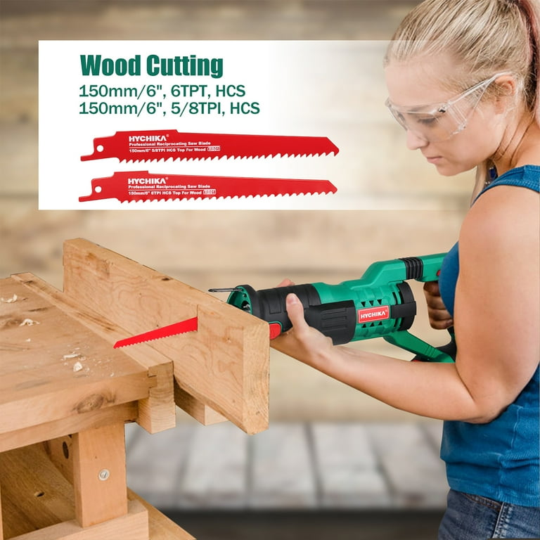 HYCHIKA 20V Max Cordless Reciprocating Saw 0 2800 Spm Variable