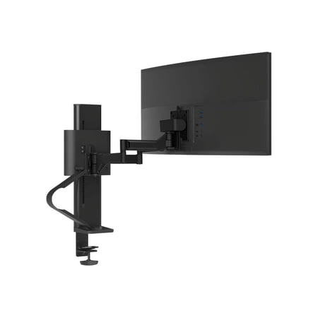 UPC: 0698833083996 | Ergotron TRACE – Mounting kit (pivot  base  VESA spacer  lift column  extension arms  2-piece desk clamp) – Patented Constant Force Technology – for LCD display – matte black – screen size: 21.5-38