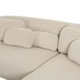 thumbnail image 5 of TOV Furniture Misty Cream Boucle Sectional - RAF, 5 of 8
