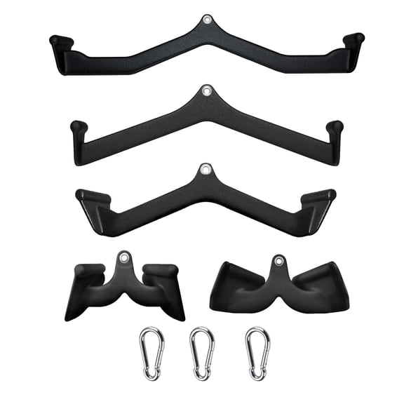 KORIKAHM LAT Pulldown Attachments, LAT Bar Cable Machine Attachment,T-bar V-bar, LAT Pull Down Bars, Back Tricep Bar Strength Training Handle for Home Gym Fitness