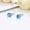 Blue, variant on Crystal Ball Earrings Fashion Colorful Ear Studs Accessories Sweet Delicate Jewelry -Pink 5mm