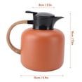 thumbnail image 4 of Yajisi 2L Thermal Coffee Carafe, Stainless Steel Double Wall Vacuum Insulated Bottle, Orange 24H Heat Retention, 8.27x7.87x6.69in, 4 of 11