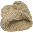thumbnail image 3 of Gorro de invierno de punto para mujer con agujero para cola de caballo, 3 of 3