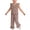 Brown, variant on zbxnLI Baby Girls Summer 2 Piece Outfits Ruffle Sleeve Button up Shirts Tops Plaid Wide Leg Pants Spring Toddler Girl Clothing