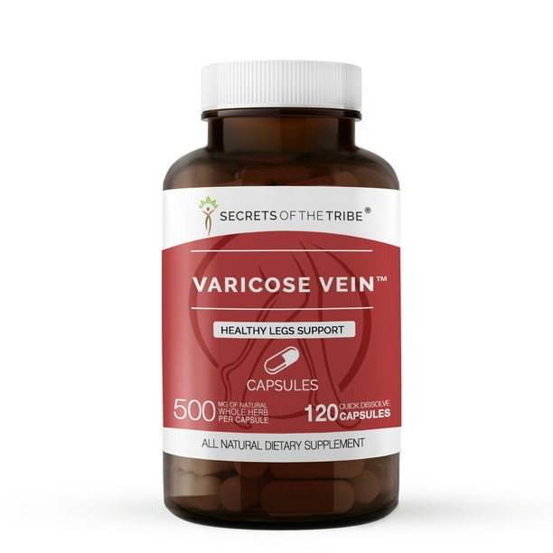 Varicose Vein 120 Capsules, 500 mg, Butcher's Broom, Horse Chestnut