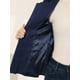 thumbnail image 5 of Chaquetón con capucha y bolsillos profundos con cremallera delantera corta tipo trenca para mujer Azul marino L, 5 of 5