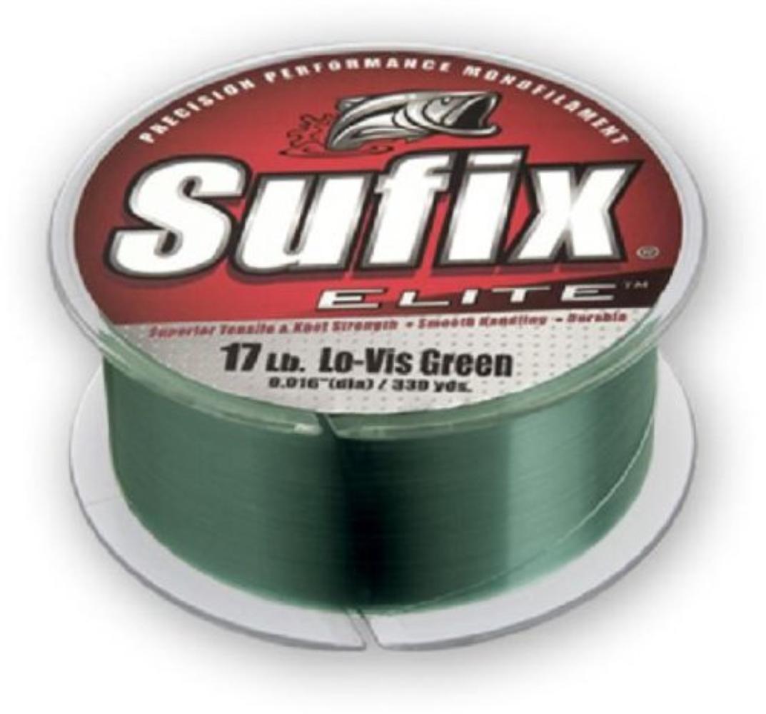Elite 10 lb Fishing Line (Green, Size 330 YD Spool), This ultra