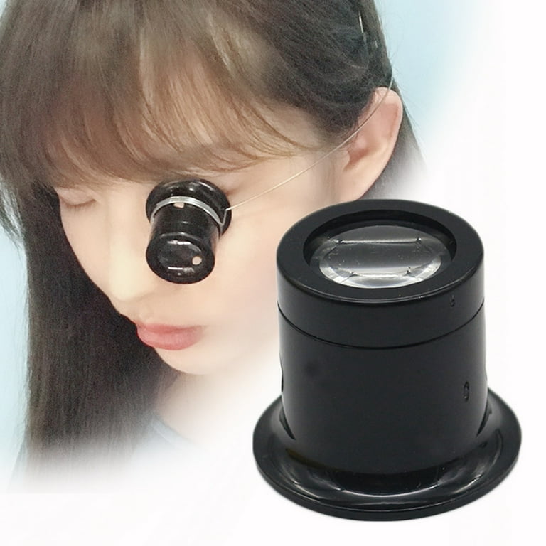 10x Magnification Loupe with leather case for clock repair - Clockworks.
