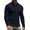 Navy Blue, variant on Iceglad Men's Polo Shirts long Sleeve Casual Slim Fit Shirts