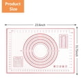 thumbnail image 2 of Syenll Silicone Baking Mat, Non Stick Pastry Rolling Mat for Cookies, Bread and Baking Supplies, 23.6 x 15.7 inch, Red, 2 of 8