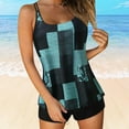 thumbnail image 2 of Swimsuit for Women Bikini Swimsuits Tankini Swimsuits for Women 2026 Summer Two Piece Bathing Suits Print Sling Swim Tank Top With Shorts Beach Swimwear, 2 of 5