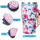 thumbnail image 1 of 4 piezas de fundas para tazas de café, coloridas fundas para tazas, fundas para bebidas, patrón de flores para bebidas frías y calientes de 30 a 32 onzas, 4 estilos, 1 of 2