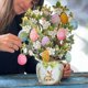 thumbnail image 3 of 5X Tarjetas Emergentes de Papel, Árbol de Huevos de Pascua, Ramo de Flores para Siempre de Tamaño Natural, Tarjetas de Felicitación Emergentes 3D con Tarjeta de Notas en, 3 of 7