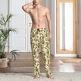 thumbnail image 2 of Mens Pajama Pants Bottoms with Pockets - Monkeys and Pinealpples Comfy Mens Pj Pants, Soft Men Lounge Pants, 2 of 5
