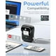 thumbnail image 5 of Impresora de etiquetas Phomemo M110: impresora de etiquetas de código de barras con Bluetooth, impresora térmica portátil para pequeñas empresas, direcciones, códigos de barras, logotipos, ropa, corre, 5 of 5
