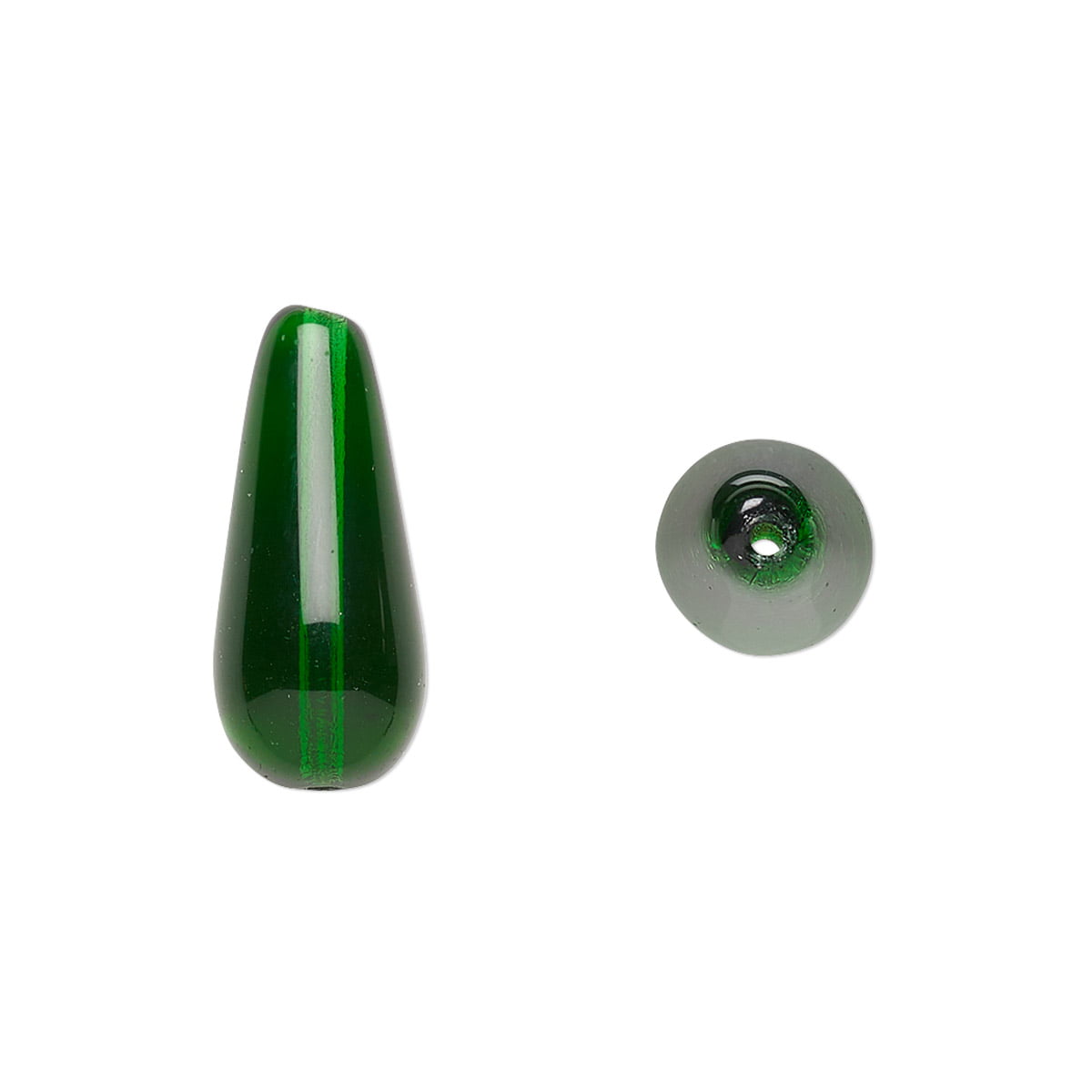 Jade 5mm Swirl Czech Glass Bead European-Style Charm and Bracelet-Free Ship