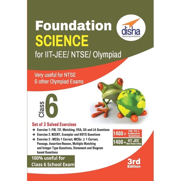 Foundation Science for IIT-JEE/ NEET/ NTSE/ Olympiad Class 6 - 3rd Edition, (Paperback)