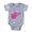 Heather Grey, variant on CafePress - W Virginia - Cute Infant Baby Football Bodysuit